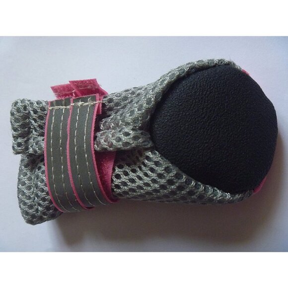 Small Dog or Puppy Soft Sole Nonslip Mesh Boots, with 2 Reflective Strap… - Picture 2 of 4